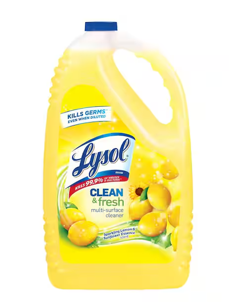 Multi-Surface Cleaner, Sanitizing & Disinfecting, to Clean & Deodorize, Sparkling Lemon & Sunflower, 144 oz