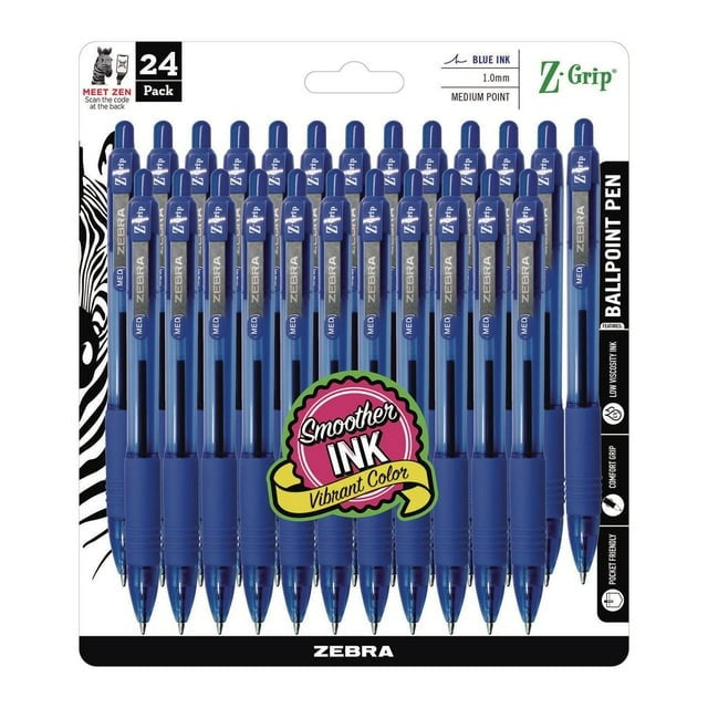 Zebra Z-Grip Retractable Ballpoint Pen