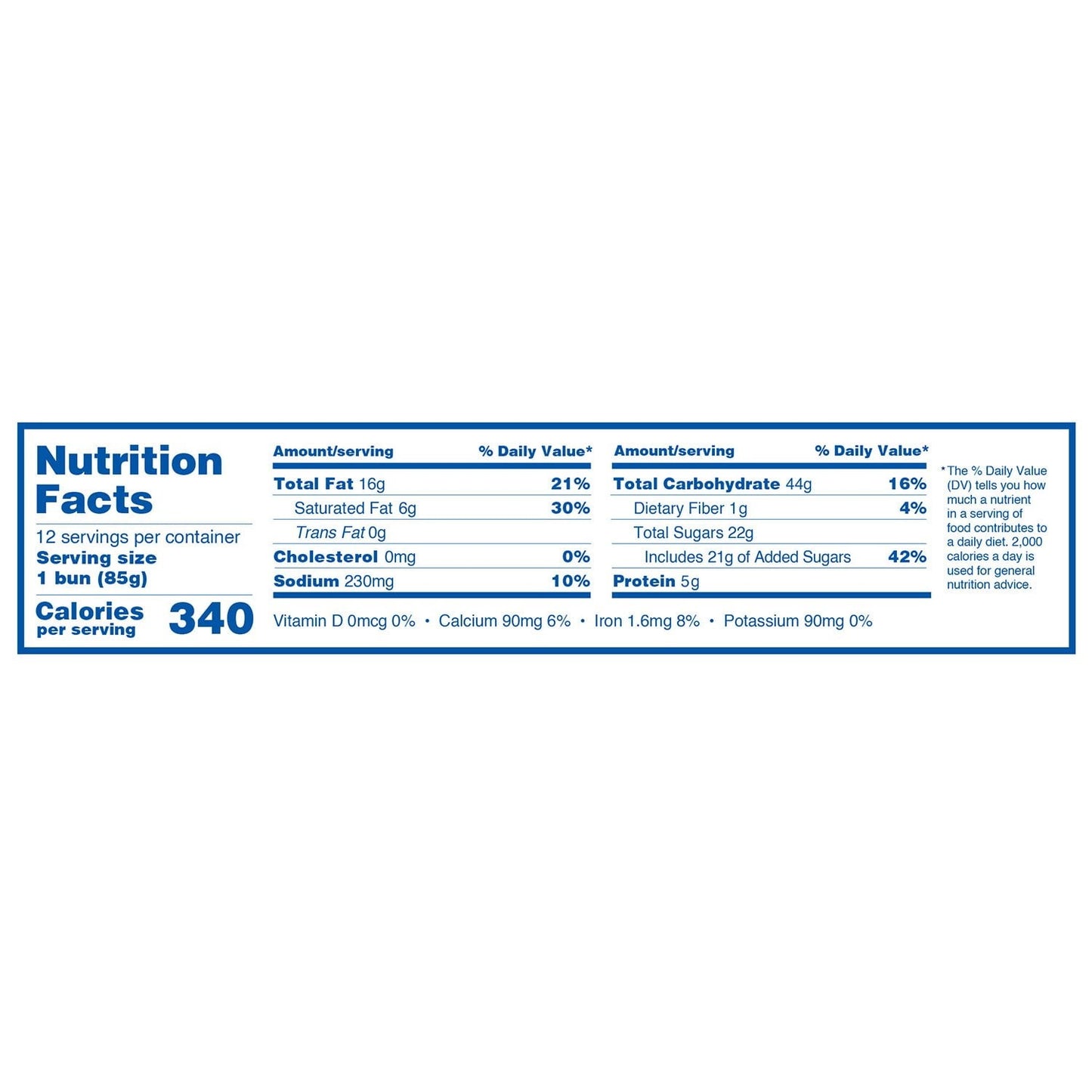 Duchess Honey Buns – Individually Wrapped Sweet Pastries, Pack of 12