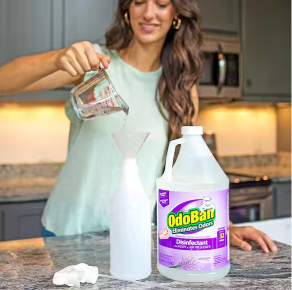 OdoBan 1 Gal. Lavender Disinfectant and Odor Eliminator, Fabric Freshener, Mold Control, Multi-Purpose Cleaner Concentrate
