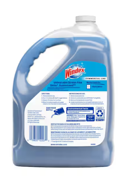 Windex 128 oz. Commercial Original Glass Cleaner Refill.