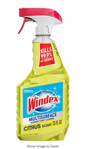 Windex 23 fl. oz. Multi-Surface Disinfectant Glass Cleaner