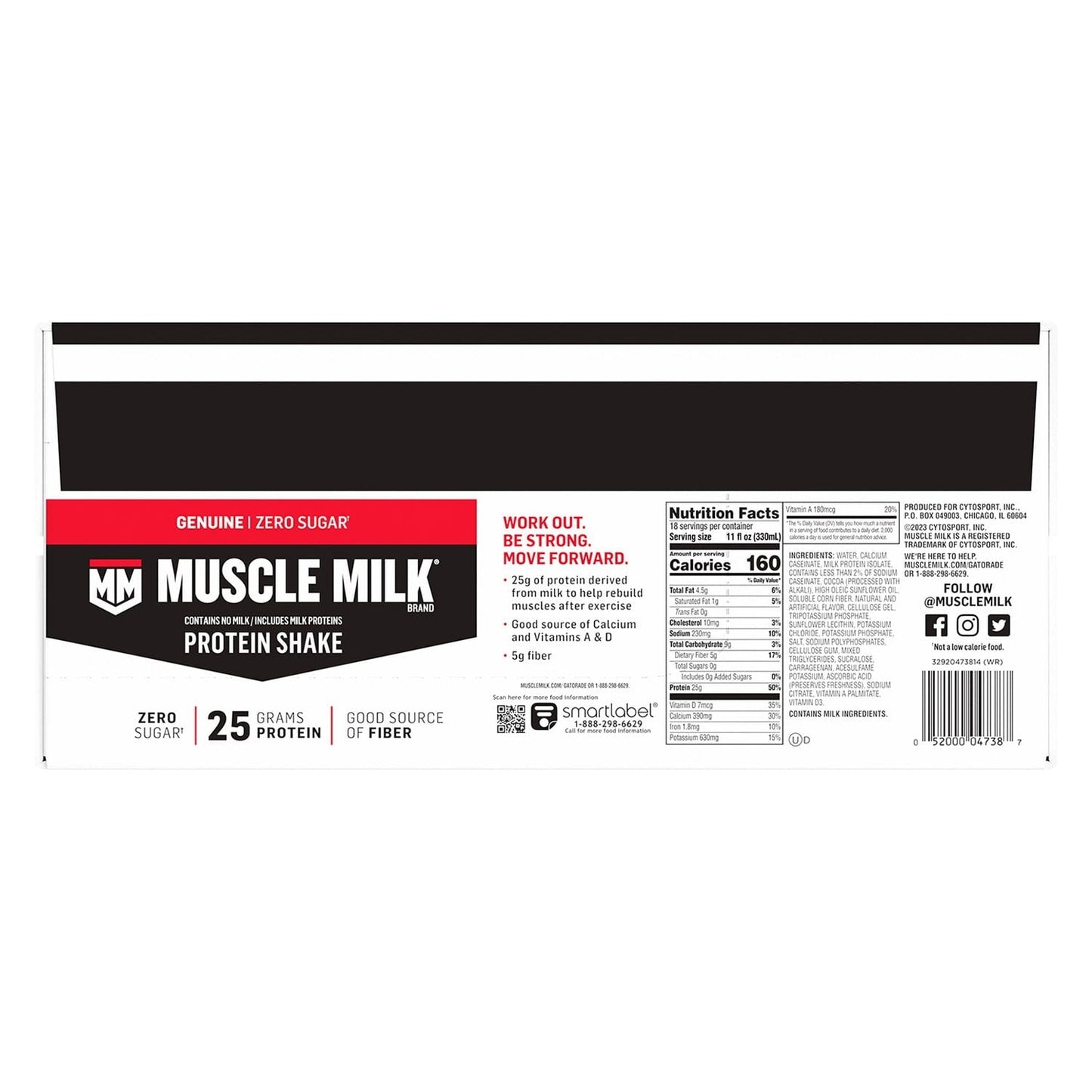 Muscle Milk Genuine Protein Shake – Chocolate, 11 oz