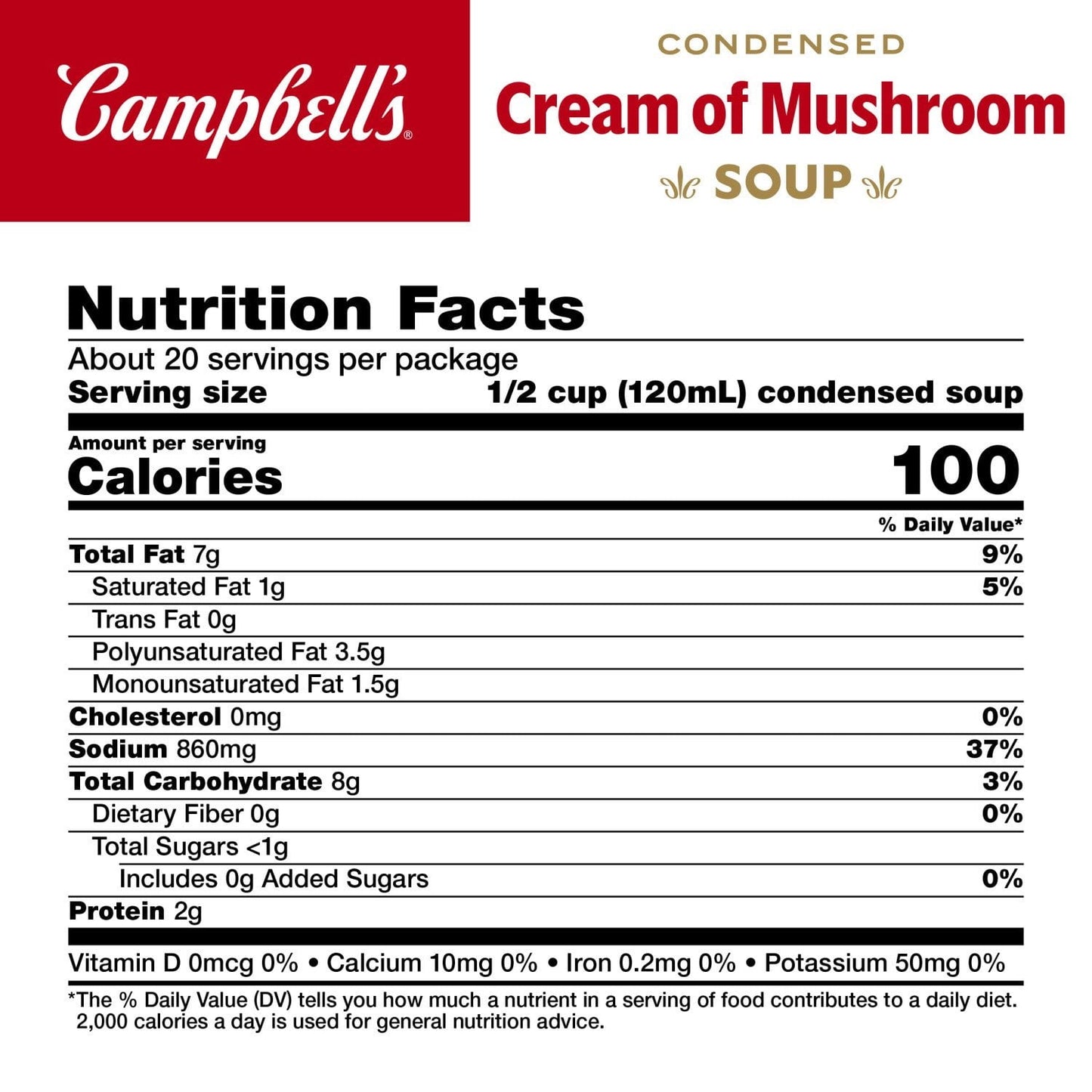 Campbell’s Condensed Cream of Mushroom Soup