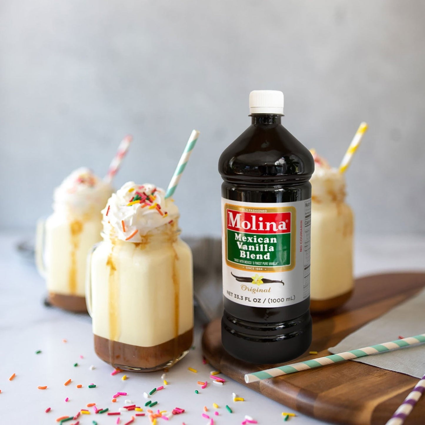 Molina Vanilla Extract – 33.3 fl oz Bottle
