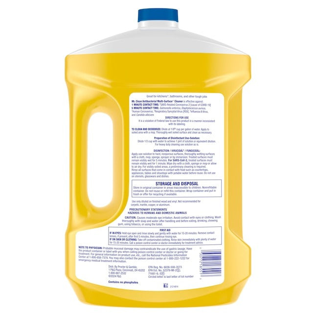 Mr. Clean 99 -fl oz Lemon Disinfectant Liquid All-Purpose Cleaner