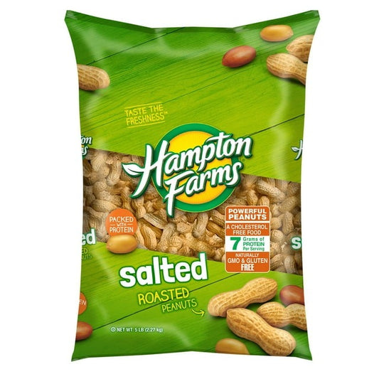 Hampton Farms Salted In-Shell Peanuts, 5 lbs