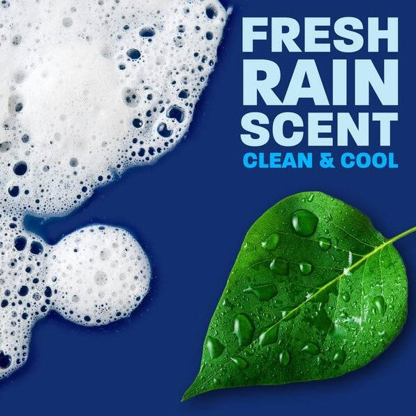 Liquid Dish Soap 24.3 oz EZ-Squeeze Bottle Fresh Rain Scent Powerful Grease Cleaner