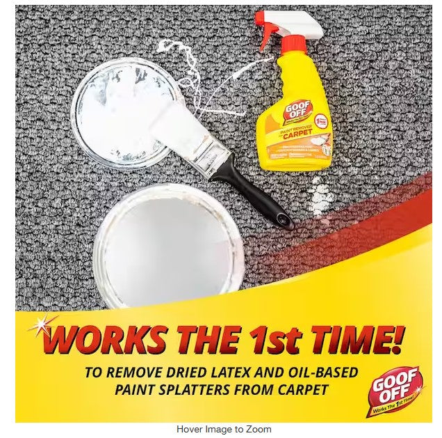 Goof Off Paint Remover for Carpet – 12 oz Spray (FG910)