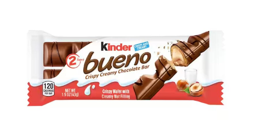 Crispy Creamy Chocolate Candy Bar 1.5 oz Crunchy Wafer Milk Chocolate Snack