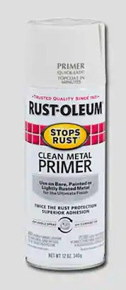Rust-Oleum Stops Rust Clean Metal Primer Spray – 12 oz Flat White