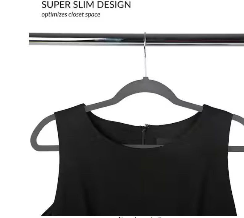 Gray Velvet Hangers 25-Pack – Non-Slip Slim Suit & Clothing Hangers