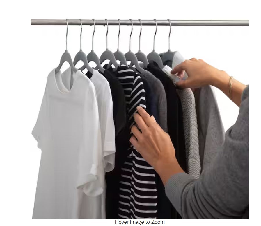 Gray Velvet Hangers 25-Pack – Non-Slip Slim Suit & Clothing Hangers