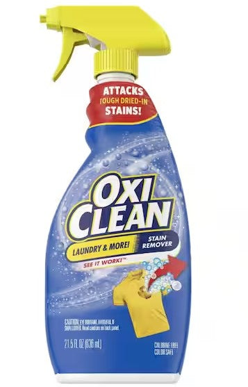 Laundry Fabric Stain Remover Spray – 21.5 oz, Chlorine-Free Multi-Surface Cleaner