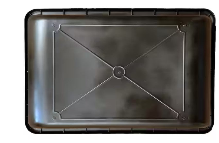 Black Large Concrete Mixing Tub – 20 Gallon Heavy-Duty Multi-Purpose Mixing Pan