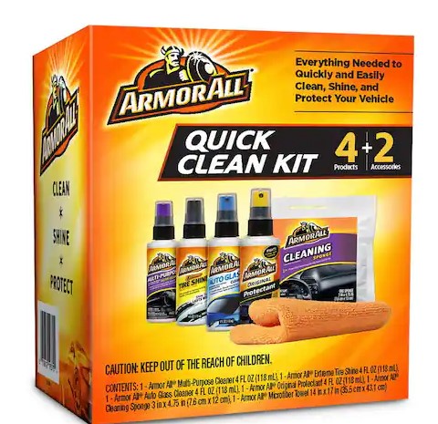 Car Cleaning Kit – Multi-Product Quick Clean Set with Microfiber & Sponge