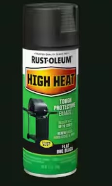 Rust-Oleum Specialty 12 oz. High Heat Flat Bar-B-Que Black Interior/Exterior Spray Paint