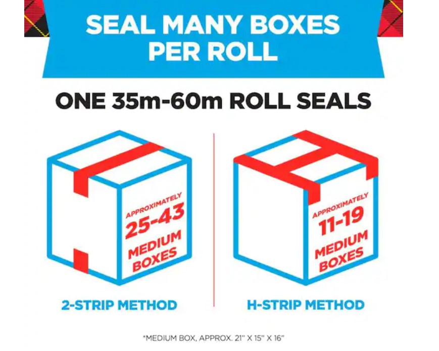 Scotch Heavy Duty Shipping Packaging Tape 1.88 in. x 54.6 yds. (6 Rolls Pack)