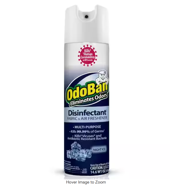 14.6 oz. Night Ice Multi-Purpose Disinfectant Spray, Odor Eliminator, Sanitizer, Fabric and Air Freshener
