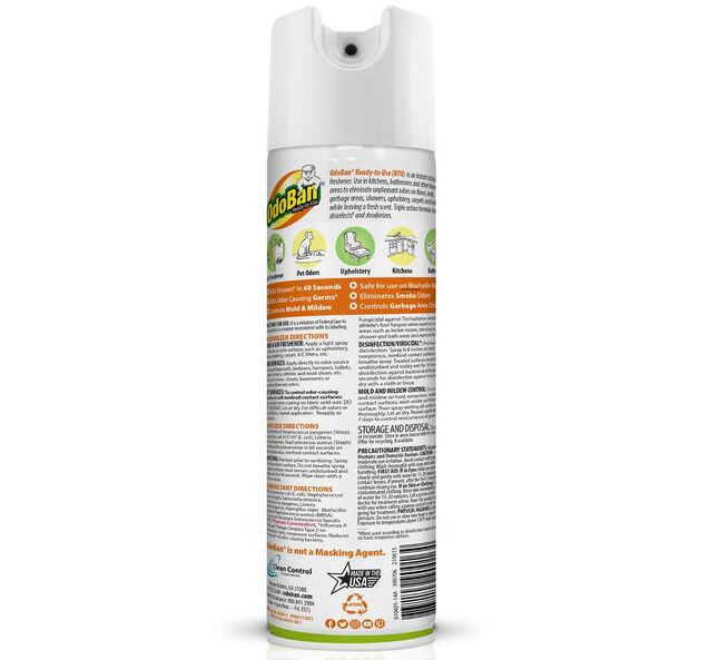 14.6 oz. Citrus Multi-Purpose Disinfectant Spray, Odor Eliminator, Sanitizer, Fabric and Air Freshener