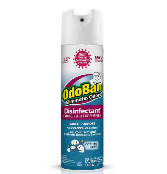 14.6 oz. Cotton Breeze Multi-Purpose Disinfectant Spray, Odor Eliminator, Sanitizer, Fabric and Air Freshener