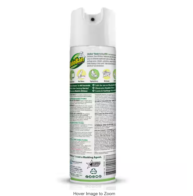 14.6 oz. Eucalyptus Multi-Purpose Disinfectant Spray, Odor Eliminator, Sanitizer, Fabric and Air Freshener