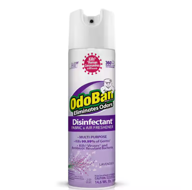 14.6 oz. Lavender Multi-Purpose Disinfectant Spray, Odor Eliminator, Sanitizer, Fabric and Air Freshener