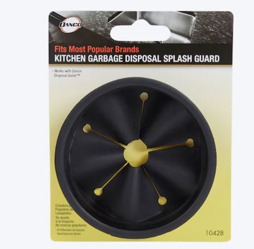 Garbage Disposal Splash Guard – Rubber, Black, 3.45 Inch