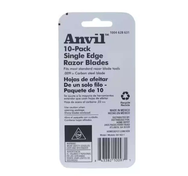 Single Edge Razor Blade (10-Pack)