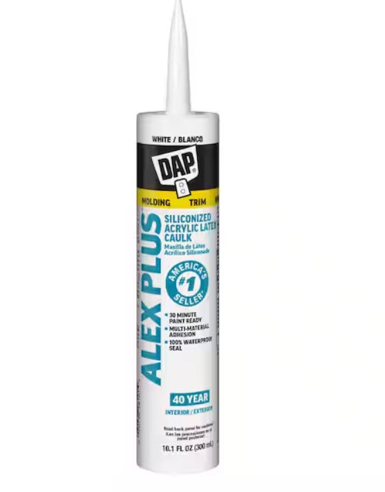 DAP Alex Plus Acrylic Latex Caulk with Silicone 10.1 oz