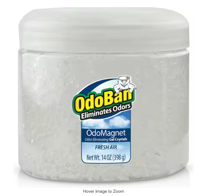 14 oz. OdoMagnet Odor Removing Gel Crystals, Odor Absorber and Air Freshener with Odor Eliminating Gel, Fresh Air Scent
