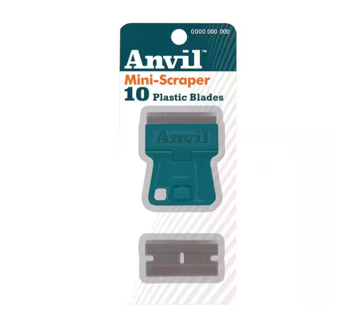 1.5 in. Mini Razor Scraper with 10 Plastic Blades