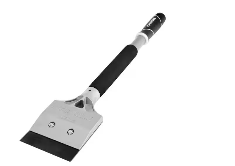 4 in. Heavy-Duty Floor Paint Scraper with Soft Grip Handle