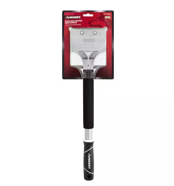 4 in. Heavy-Duty Floor Paint Scraper with Soft Grip Handle