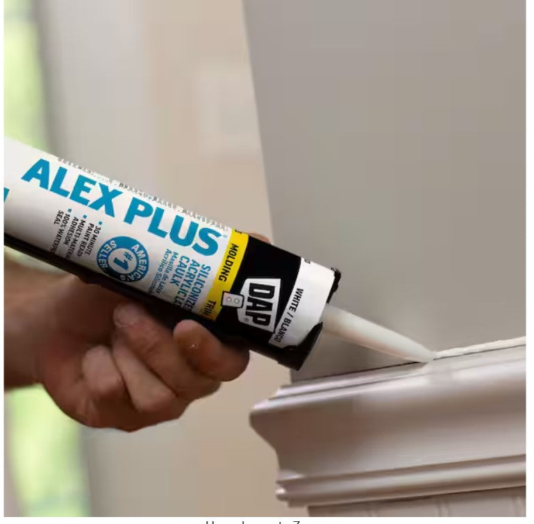 DAP Alex Plus Acrylic Latex Caulk with Silicone 10.1 oz