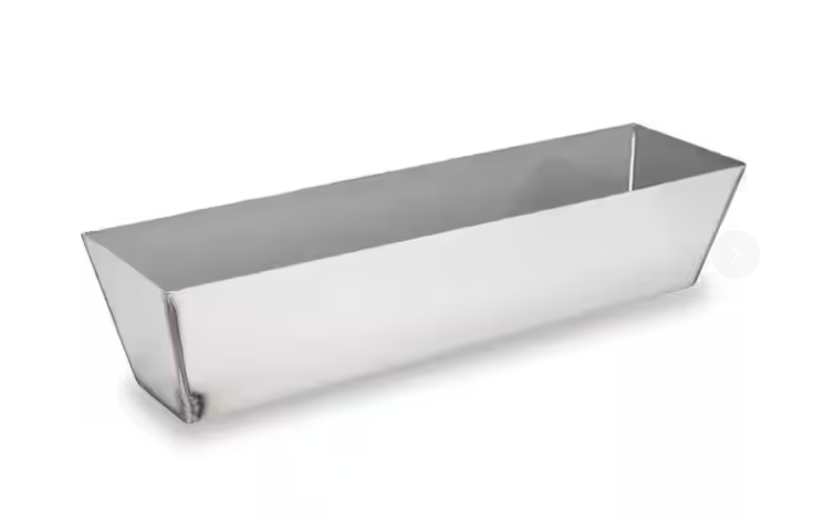 12 in. Contour Stainless Steel Mud Pan