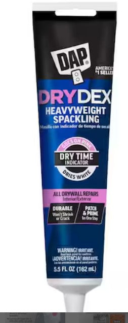 Dry Time Indicator Spackling Paste 5.5 oz Wall Hole & Crack Repair Filler