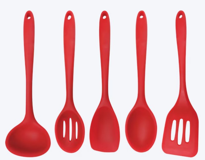 Silicone Cooking Utensil Set – Heat-Resistant, Nonstick Safe, 5 Piece