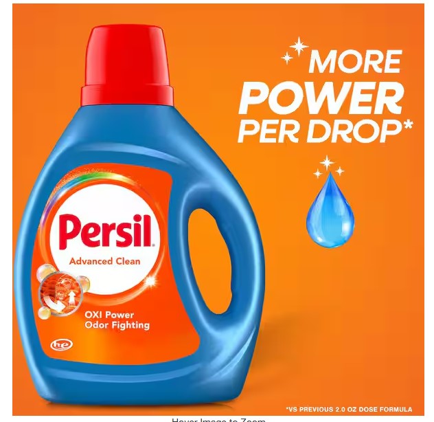 Persil Advanced Clean Liquid Laundry Detergent 84 oz