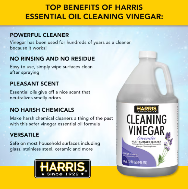 Harris Multi-Use Cleaning Vinegar 1 -Gallon Lavender Liquid All-Purpose Cleaner