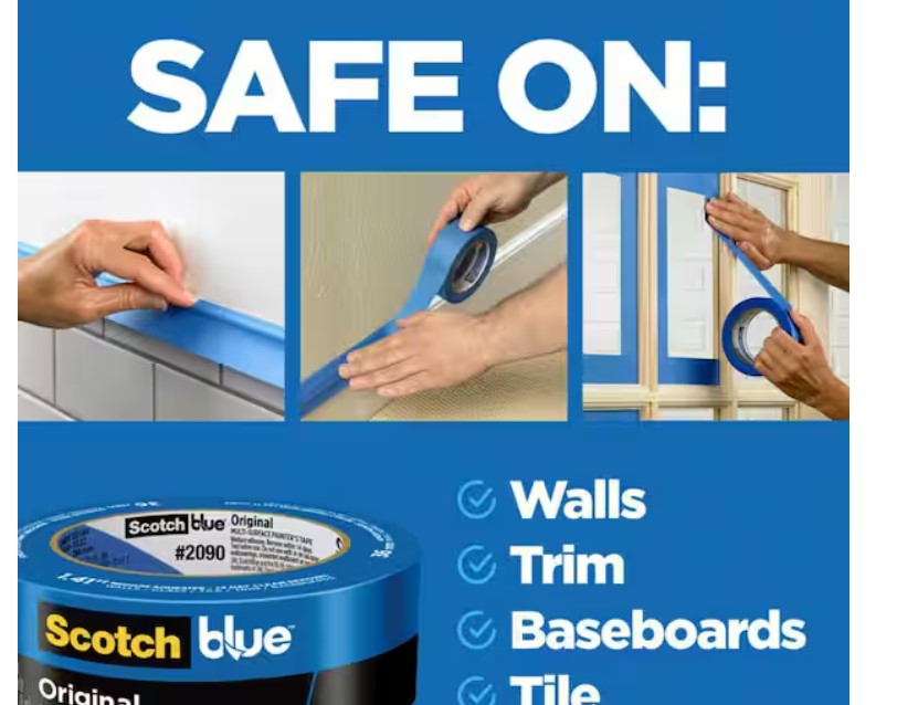 Multi-Surface Painter’s Tape 1.88 Inch x 60 Yards Clean