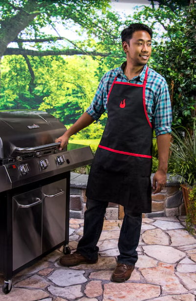 Charbroil Black with red trim Full apron