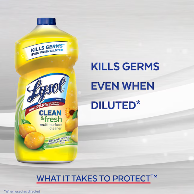 LYSOL 144 -oz Lemon Disinfectant Liquid All-Purpose Cleaner