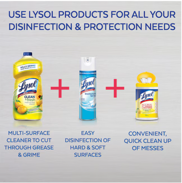 LYSOL 144 -oz Lemon Disinfectant Liquid All-Purpose Cleaner