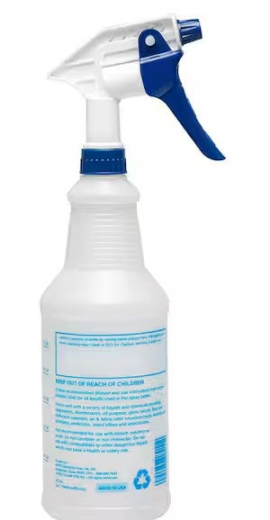 32 oz Heavy Duty Refillable Spray Bottle with Adjustable Nozzle (3-Pack)