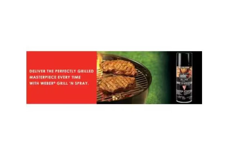 Grill 'N Spray 6 oz. for No-Stick Grilling Cooking Accessory Grilling Set