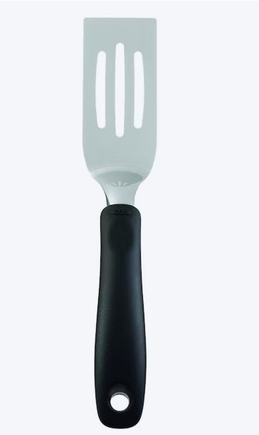 Stainless Steel Cut & Serve Turner – Slotted Spatula with Ergonomic Handle
