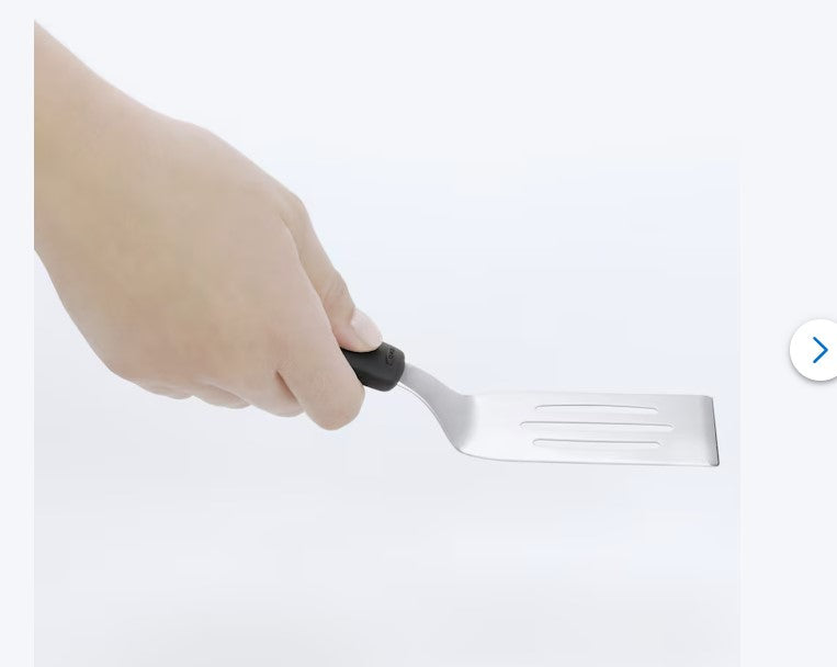 Stainless Steel Cut & Serve Turner – Slotted Spatula with Ergonomic Handle