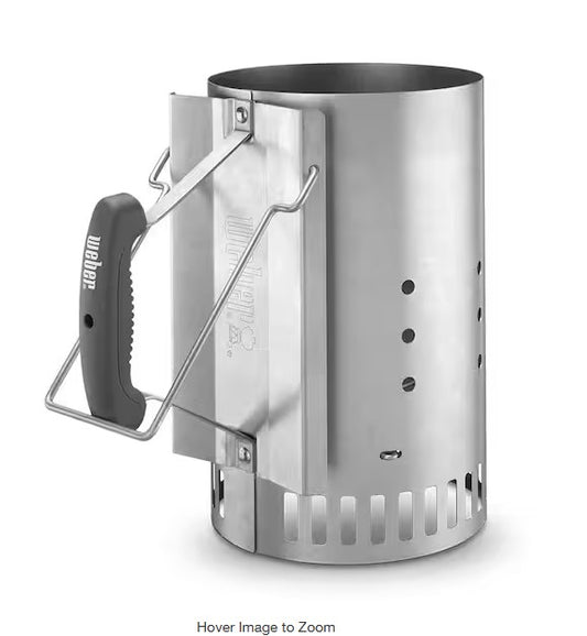 12.7 Inch Rapidfire Chimney Charcoal Starter for Use With Charcoal Grills