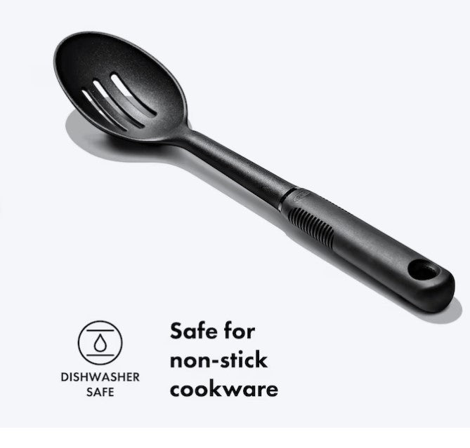 Silicone Slotted Spoon – Heat-Resistant, Nonstick Safe Cooking Spoon